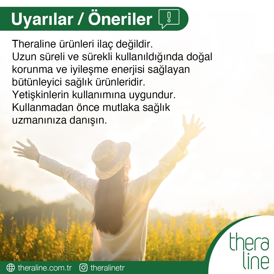 Uyarılar ve öneriler: ilaç değildir, yetişkinlere uygundur, uzmanınıza danışın